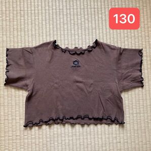 1-49 JENNI love 短丈Tシャツ ブラウン 130