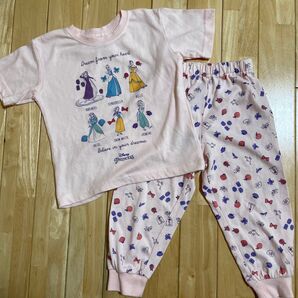 ディズニー プリンセス パジャマ セットアップ 女の子100cm