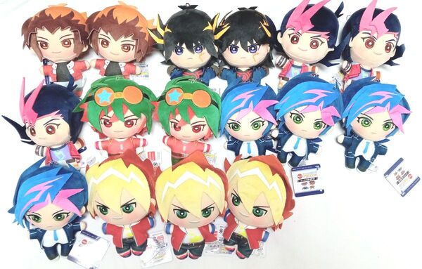 遊戯王 十代 遊星 遊馬 遊矢 遊作 遊我 みにコレ マスコット 16点セット まとめ ぬいぐるみ