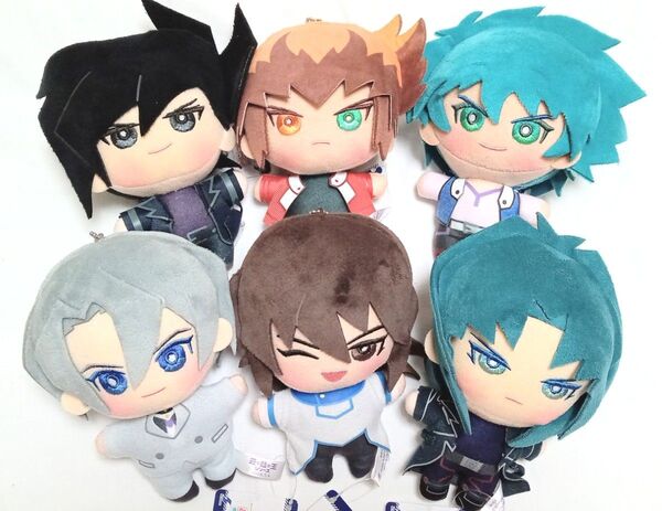 遊戯王GX みにコレ ! ぬいぐるみマスコット 全6種 セット まとめ 十代 万丈目 ヨハン 他 新品 ぬいぐるみ マスコット
