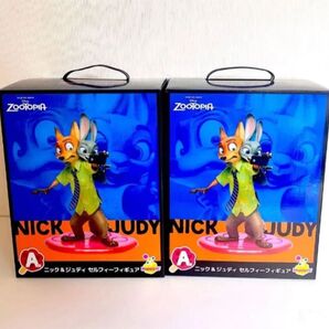 Disney ZOOTOPIA ズートピア happyくじ A賞 ニック&ジュディ セルフィーフィギュア 新品未使用 一番くじ