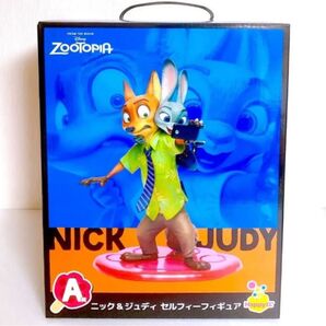 Disney ZOOTOPIA ズートピア happyくじ A賞 ニック&ジュディ セルフィーフィギュア 新品未使用 一番くじ