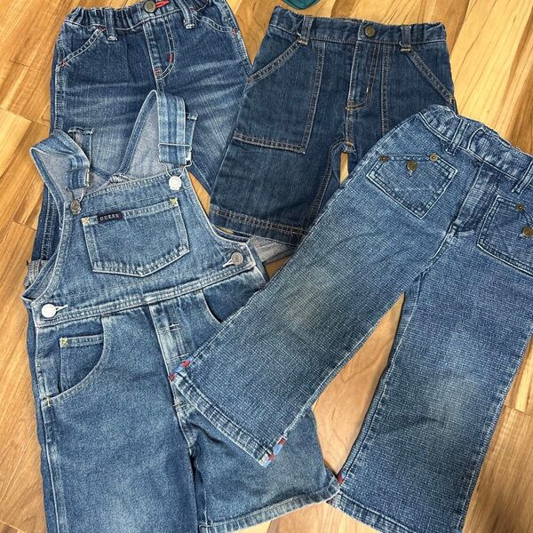 最終値下げ!4枚セット!90子供服 デニム4点セット まとめ売り 90サイズ