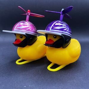 アヒル隊長 カスタムヘルメット コルク半 日章 ハンドメイド プロペラ付き 2個セット
