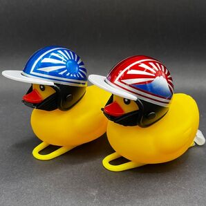 アヒル隊長 カスタムヘルメット コルク半 日章 富士日章 ハンドメイド 2個セット