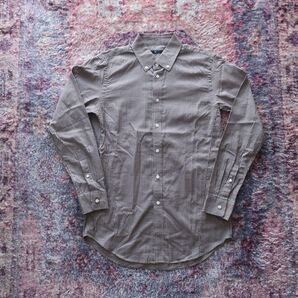 希少 UNIQLO ジルサンダー コラボ +J コットンチェックシャツ S ユニクロ メンズ ビジネス カジュアル ブランド