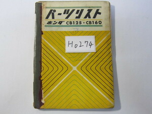 Honda/CB125/CB160/Список деталей * Номер управления HO274