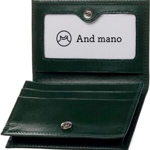 新品未使用 本革 高級 上質 イタリアンレザー 名刺入れ 大容量 50枚 グリーン