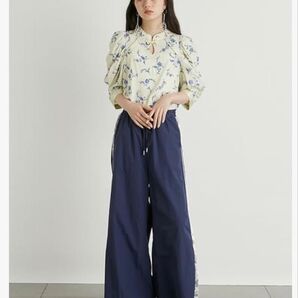 リリーブラウン サイドライントラックパンツ ネイビー