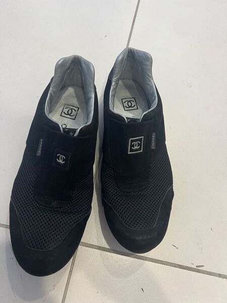 CHANEL ヴィンテージ スニーカー 35 ブラック