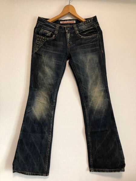 DRIVE JEANS デニムパンツ スタッズ付き インディゴブルー
