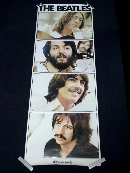 ヴィンテージ THE BEATLES / ビートルズ 当時物ポスターパネル