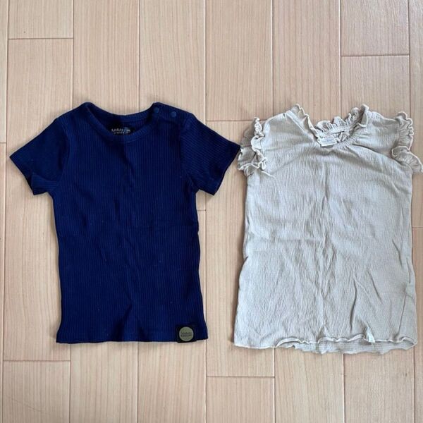 半袖Tシャツ 2枚セット 80サイズ バースデイ フタフタ テータテート