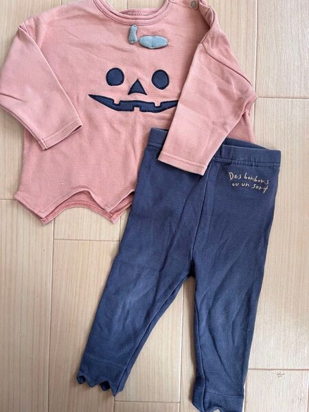 ハロウィン かぼちゃ ベビー服 80サイズ バースデイ テータテート