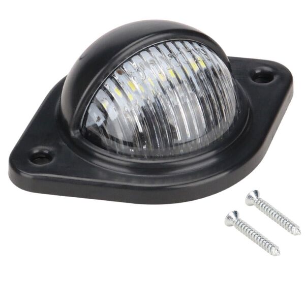 LED ライセンス ランプ ナンバー 灯 作業灯 路肩灯 バックランプ マーカー ブラック 12V 24V 黒 1個