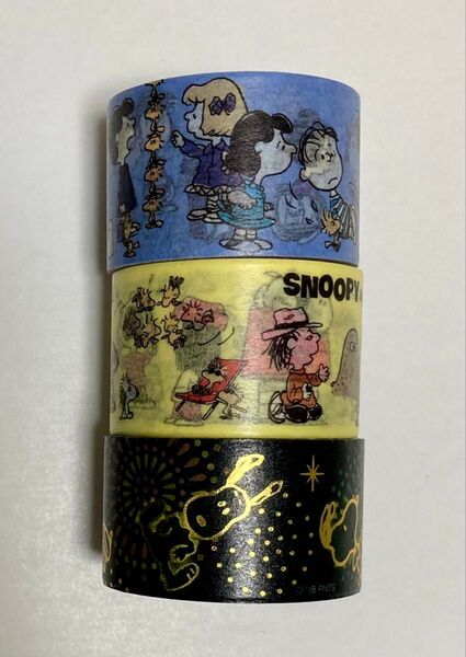 【 E 】スヌーピー マスキングテープ 中古3点セット
