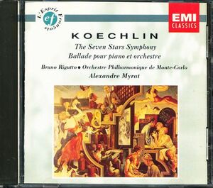 盤面良好 EMI ブルーノ・リグット他 - ケクラン：ピアノとオーケストラのためのバラッド, 7人のスター交響曲　4枚同梱可　a4B00000DOBQ