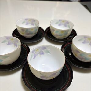 湯呑み茶碗と茶托 5客セット