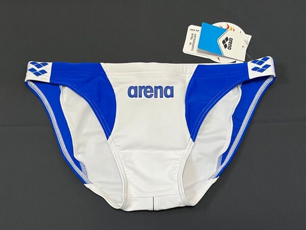 新品 arena 水着 白x青 36