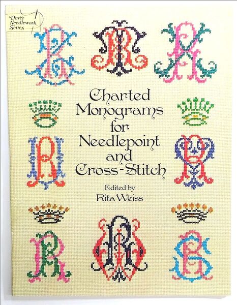 Charted Monograms for Needlepoint and Cross-Stitch(モノグラム図案集)