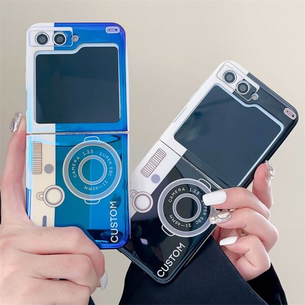 人気商品 カメラ Galaxy Z Flip6ケース ストラップ付き ギャラクシーZフリップ6 携帯カバー