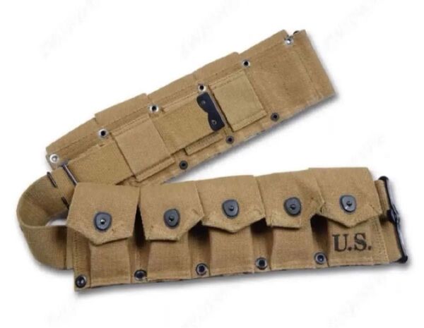 第二次世界大戦 米軍 M1ガーランド用弾薬ベルト(レプリカ)アンモベルト 小銃弾ポーチ サバゲ 空挺隊 陸軍 海兵隊 レンジャー