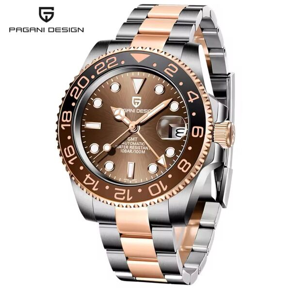 【新品】PD-1662 フルゴールド GMT 自動巻き腕時計 高級感モデル