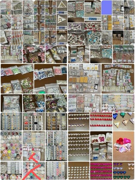 【値段交渉可】ネイルパーツ スライムパーツ ハンドメイド まとめ売り