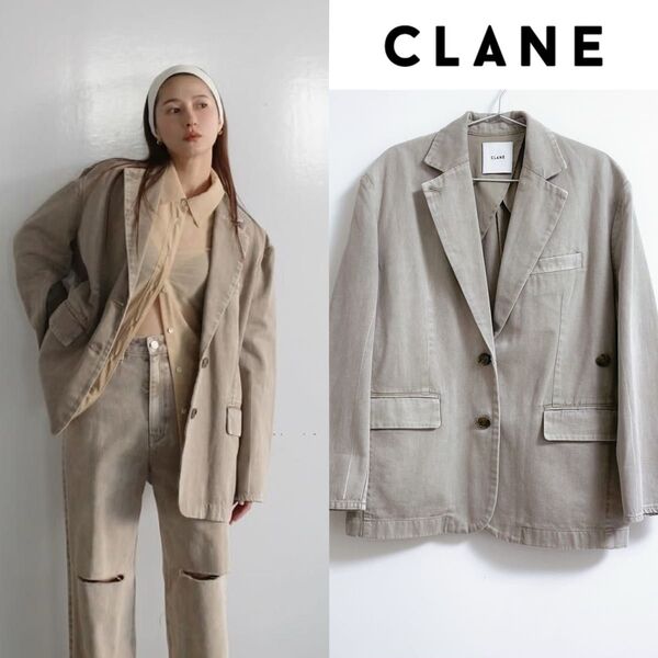 CLANE FADED COLOR TAILORED JACKET