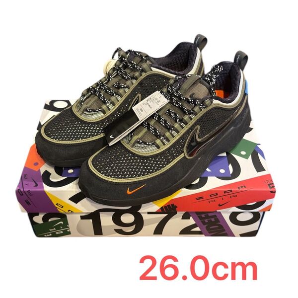 新品未使用 UNDEFEATED ×NIKE Air Zoom Spiridon スニーカー ナイキ コラボ ブラック カーキ