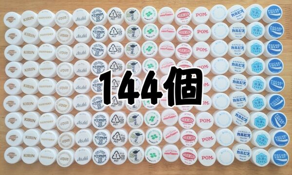 ペットボトルキャップ 白系 144個