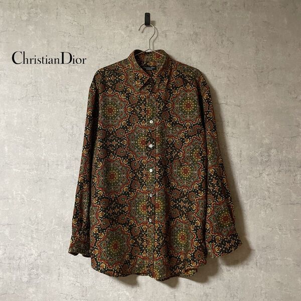 Christian Dior クリスチャンディオール 90s デザインシャツ 長袖シャツ