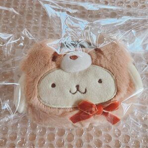 サンリオ/ラテクマ ポムポムプリン お顔ポーチ キャラメルラテ 未使用