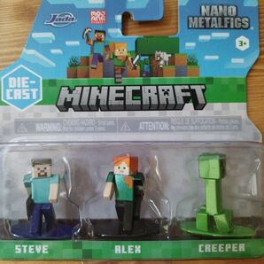 TOHOシネマズ限定■マインクラフト ナノメタルフィグ 3個入りブリスターパック