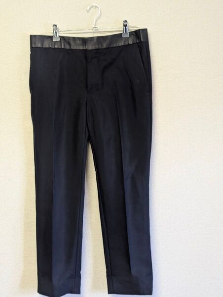 SCYE BASICS サイベーシックス スラックス クロップドパンツ サイズ38 ※補修跡あり