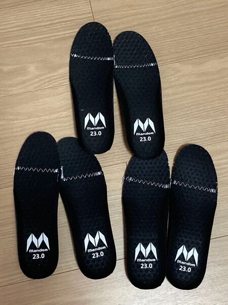 インソール 中敷き 3足組 23.0 マンダム