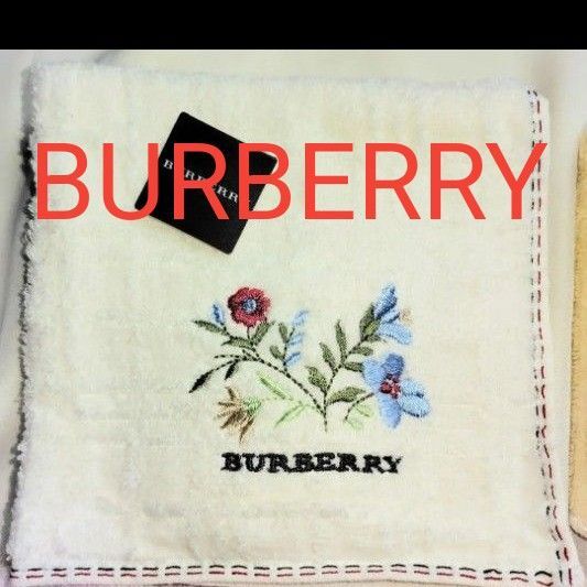 BURBERRY タグ付き バーバリー タオルハンカチ