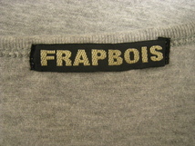 FRAPBOIS フラボア Tシャツ 半袖 丸首 灰色 グレー カラフル 1サイズ 動物 アニマル_画像5