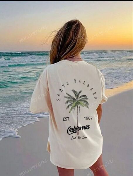 Santa Barbara 半袖Tシャツ レジャー 海水浴 レディース L