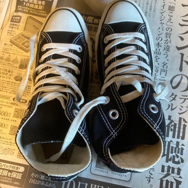 【緊急値下げ!美品】CONVERSE ALL STAR ハイカットスニーカー ブラック