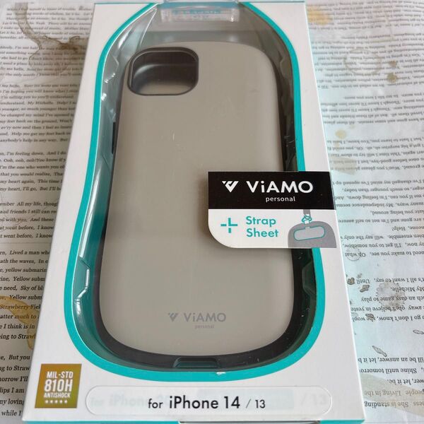 Phone14/13 耐衝撃 ハードケース マット グレージュ