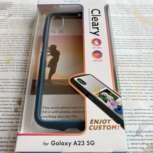 Galaxy A23 5G SC-56C/SCG18 ハードケース クリア ネイビー