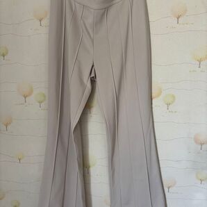 パンツ ベージュ系 センタープレス