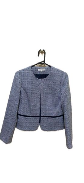 Rifanne ジャケット 9号 オケージョンノーカラージャケット