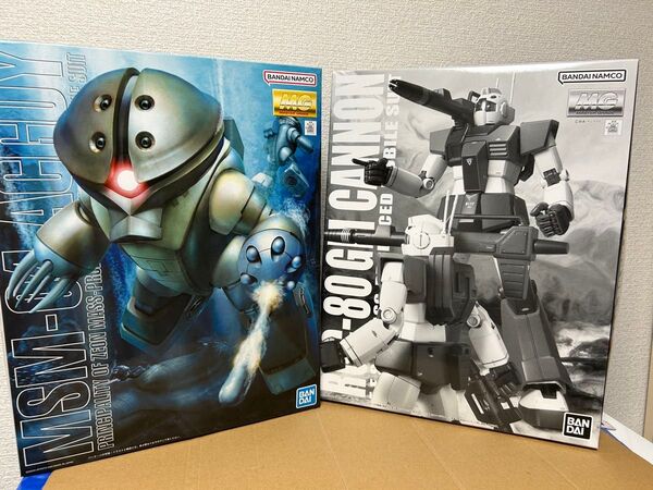 新品★MG1/100アッガイ+MG1/100RGC-80ジム・キャノン