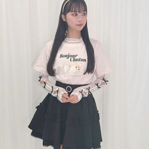 ハニーシナモン ハートチュールインナーChatonTシャツ