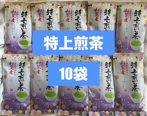 お得九州銘茶10袋セット 鹿児島県 知覧産 知覧茶 特上煎茶 緑茶 茶葉