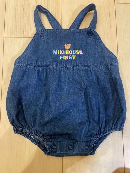 ミキハウス だるまオール ロンパース レア デニム ダルマオール MIKIHOUSE
