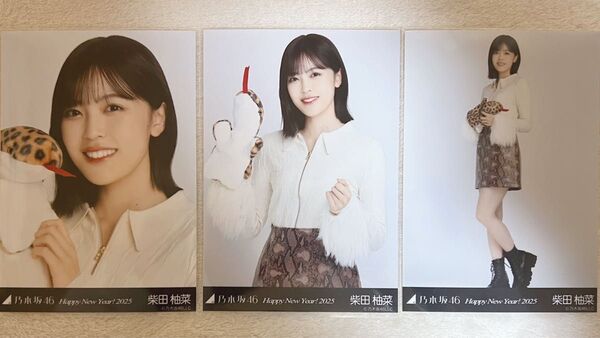 乃木坂46 柴田柚菜 生写真 干支巳 3種コンプ