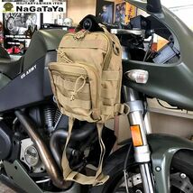 US軍スタイル タクティカル スカウト ショルダー バッグ ボディBAG ミディアム サイズ コヨーテブラウン_画像2